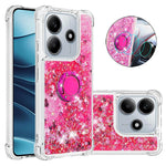 For Xiaomi Redmi Note 14 4G (163.25mm) TPU Case with Kickstand Quicksand Shockproof Cover