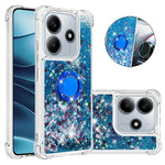 For Xiaomi Redmi Note 14 4G (163.25mm) TPU Case with Kickstand Quicksand Shockproof Cover