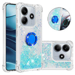 For Xiaomi Redmi Note 14 4G (163.25mm) TPU Case with Kickstand Quicksand Shockproof Cover