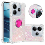 For Xiaomi Redmi Note 14 4G (163.25mm) TPU Case with Kickstand Quicksand Shockproof Cover