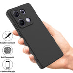 For Xiaomi Redmi Note 14S 4G Liquid Silicone Case Phone Back Cover with Hand Strap