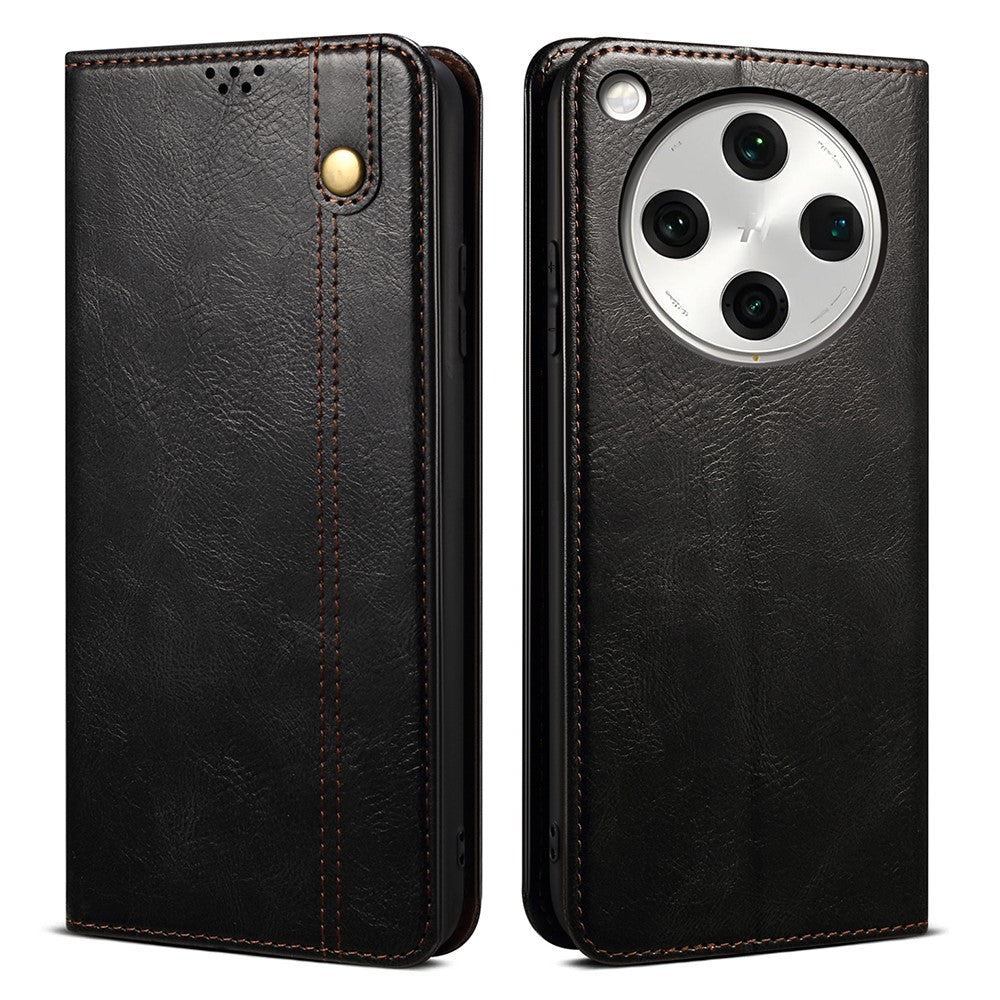 For Oppo Find X8s+ 5G Case Crazy Horse Texture Waxy Leather Wallet Stand Phone Cover
