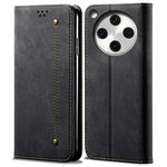 For Oppo Find X8s+ 5G Case Jeans Cloth Texture Anti-Scratch Leather Stand Phone Cover