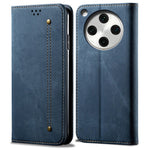 For Oppo Find X8s+ 5G Case Jeans Cloth Texture Anti-Scratch Leather Stand Phone Cover