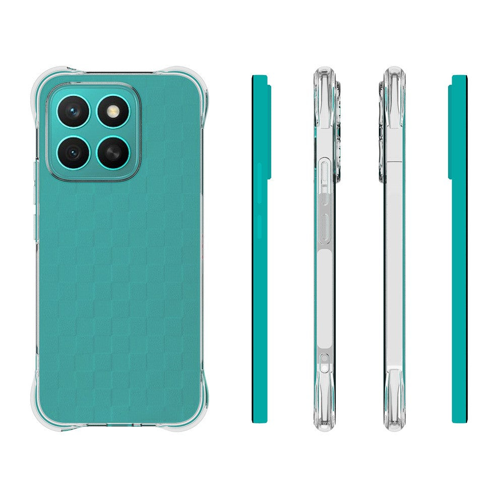 WANLONFENG For Honor X8c 4G TPU Case  WL2 Series 2.0mm Phone Cover with 2Pcs Tempered Glass Films