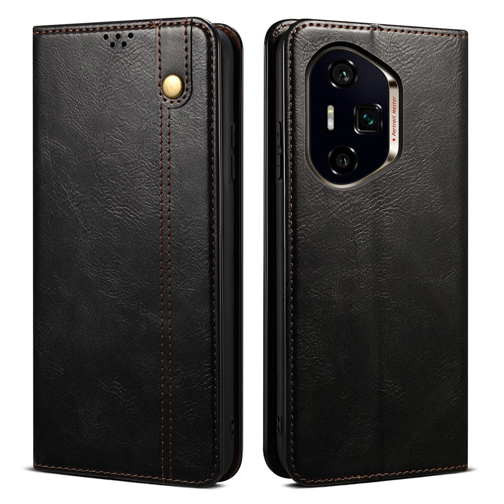 For Honor 400 Pro 5G (Global) Case Crazy Horse Texture Waxy Leather Wallet Stand Phone Cover