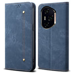 For Honor 400 Pro 5G (Global) Cover Jeans Stof Tekstur Anti-ridse Læder Stander Telefon Cover