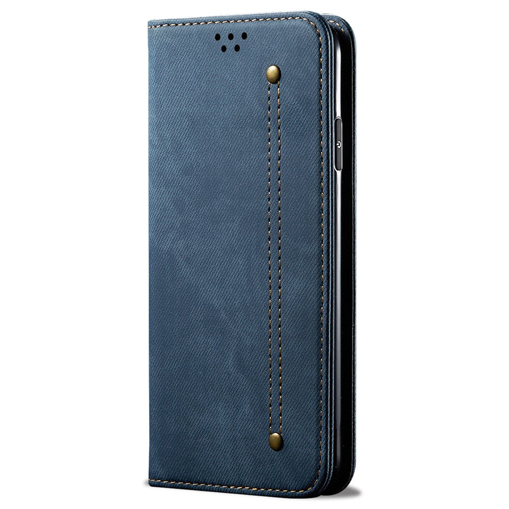 For Honor 400 Pro 5G (Global) Cover Jeans Stof Tekstur Anti-ridse Læder Stander Telefon Cover