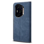 For Honor 400 Pro 5G (Global) Cover Jeans Stof Tekstur Anti-ridse Læder Stander Telefon Cover