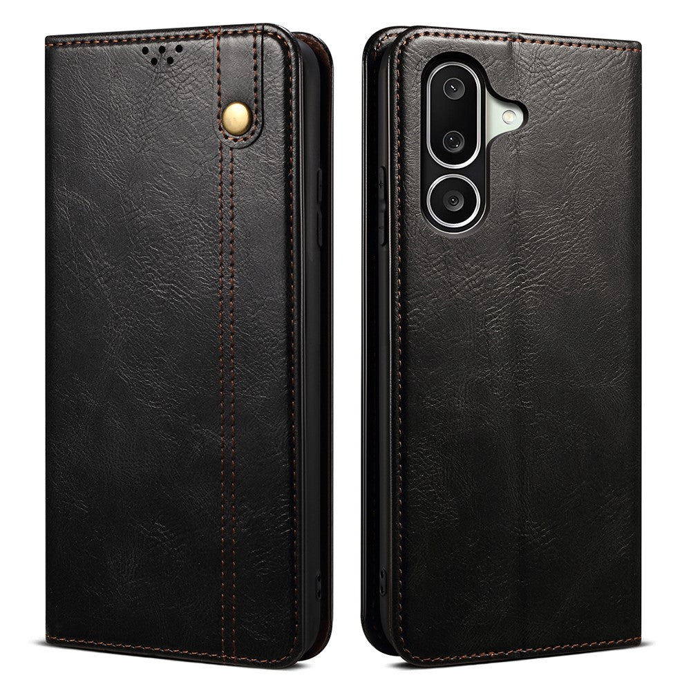 For Samsung Galaxy M56 5G Case Crazy Horse Texture Waxy Leather Wallet Stand Phone Cover