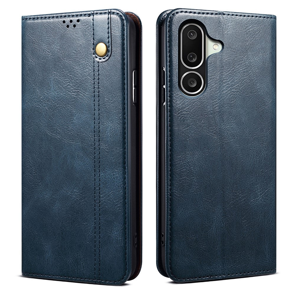 For Samsung Galaxy M56 5G Case Crazy Horse Texture Waxy Leather Wallet Stand Phone Cover