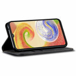 Til Samsung Galaxy M56 5G Etui Jeans Stof Tekstur Anti-ridse Læder Stander Telefon Cover