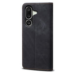 Til Samsung Galaxy M56 5G Etui Jeans Stof Tekstur Anti-ridse Læder Stander Telefon Cover