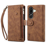 ESEBLE Star Series For Samsung Galaxy M56 5G Case Zipper Wallet Leather Stand Phone Cover with Wrist Strap