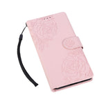 PU Leather Case For Oppo A79 5G  /  A2 5G  /  A1S  /  OnePlus Nord N30 SE 5G Rose Flower Wallet Phone Cover with 3 Card Slot