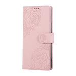 PU Leather Case For Oppo A79 5G  /  A2 5G  /  A1S  /  OnePlus Nord N30 SE 5G Rose Flower Wallet Phone Cover with 3 Card Slot