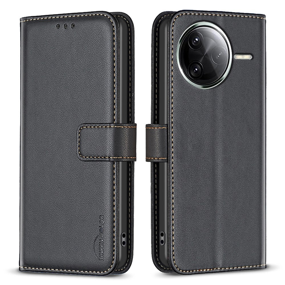 BINFEN COLOR BF17 Wallet Case For Xiaomi Redmi K80 Pro 5G  /  K80 5G  /  Poco F7 Pro 5G  /  F7 Ultra 5G Folio Flip Leather Cover