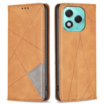 For Honor 400 Lite 5G Case Card Slots Geometry Imprint Leather Phone Cover