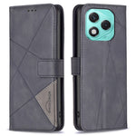 BINFEN COLOR For Honor 400 Lite 5G Phone Case Wallet Stand Geometry Imprinted Leather Cover