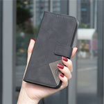 BINFEN COLOR For Honor 400 Lite 5G Phone Case Wallet Stand Geometry Imprinted Leather Cover