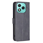 BINFEN COLOR For Honor 400 Lite 5G Phone Case Wallet Stand Geometry Imprinted Leather Cover