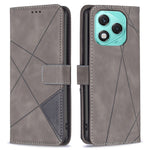 BINFEN COLOR For Honor 400 Lite 5G Phone Case Wallet Stand Geometry Imprinted Leather Cover