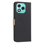 BINFEN COLOR BF36 For Honor 400 Lite 5G Leather Case Floral Pattern Phone Cover RFID Blocking Wallet Stand