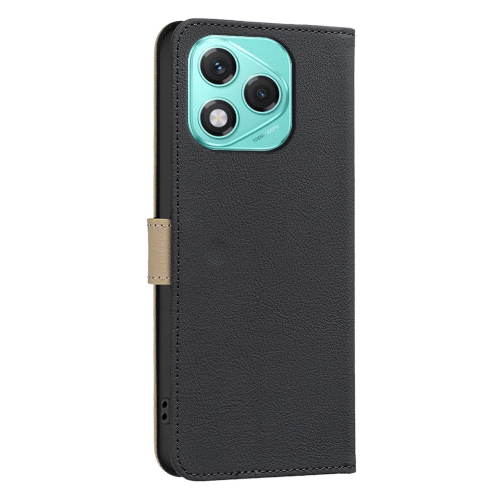 BINFEN COLOR BF36 For Honor 400 Lite 5G Leather Case Floral Pattern Phone Cover RFID Blocking Wallet Stand