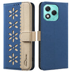 BINFEN COLOR BF36 For Honor 400 Lite 5G Leather Case Floral Pattern Phone Cover RFID Blocking Wallet Stand
