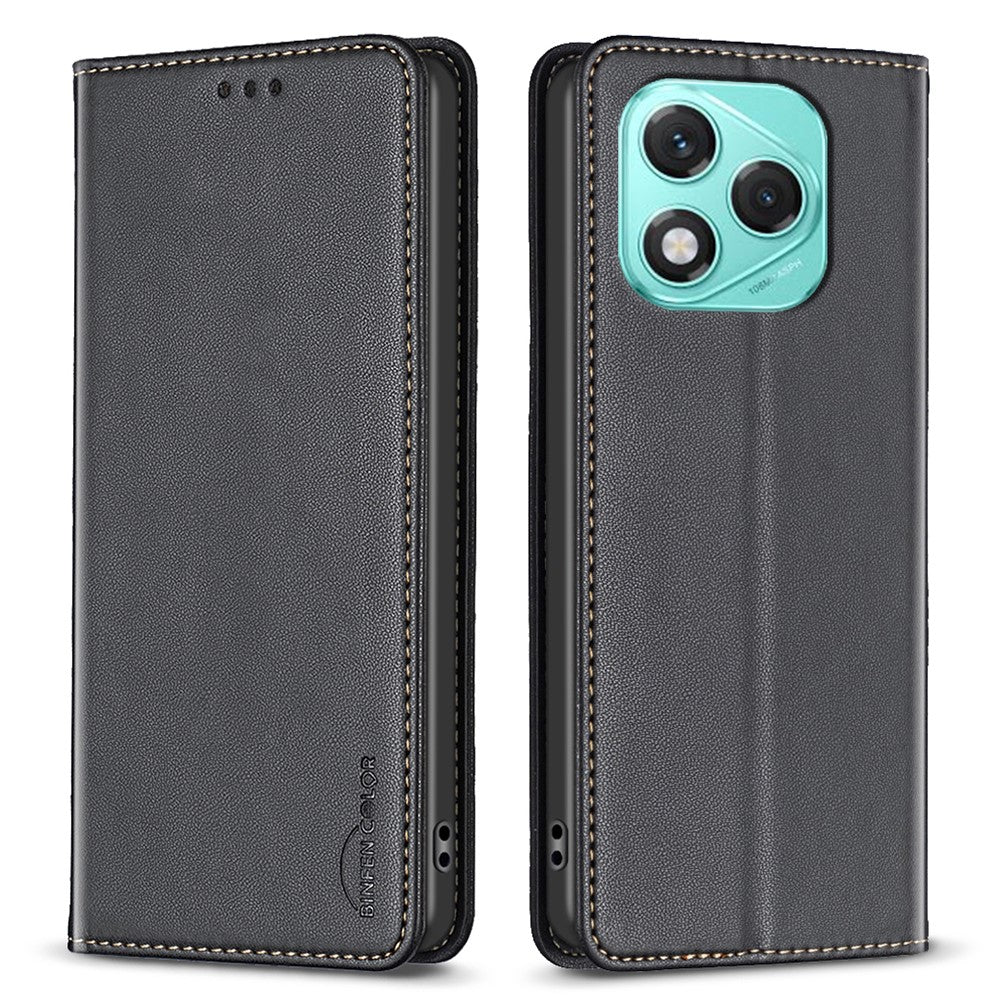 BINFEN COLOR BF18 For Honor 400 Lite 5G Leather Case Card Slots Phone Cover