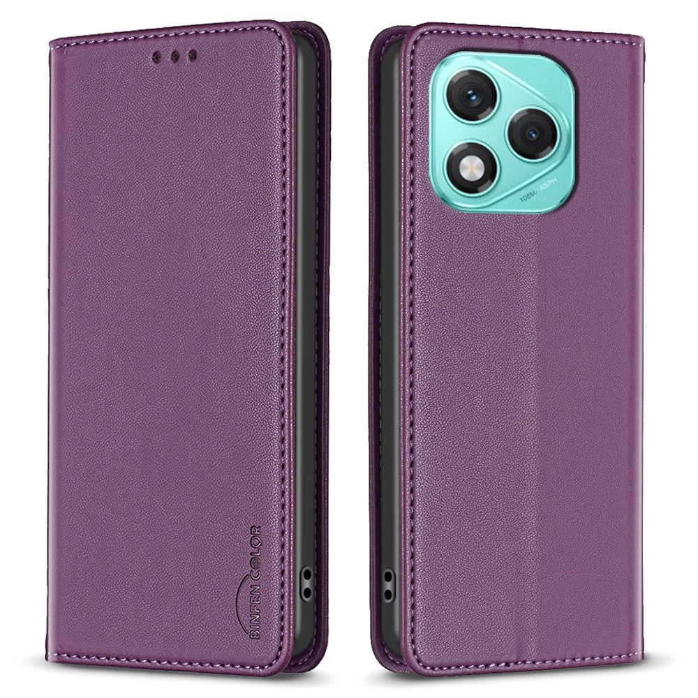 BINFEN COLOR BF18 For Honor 400 Lite 5G Leather Case Card Slots Phone Cover