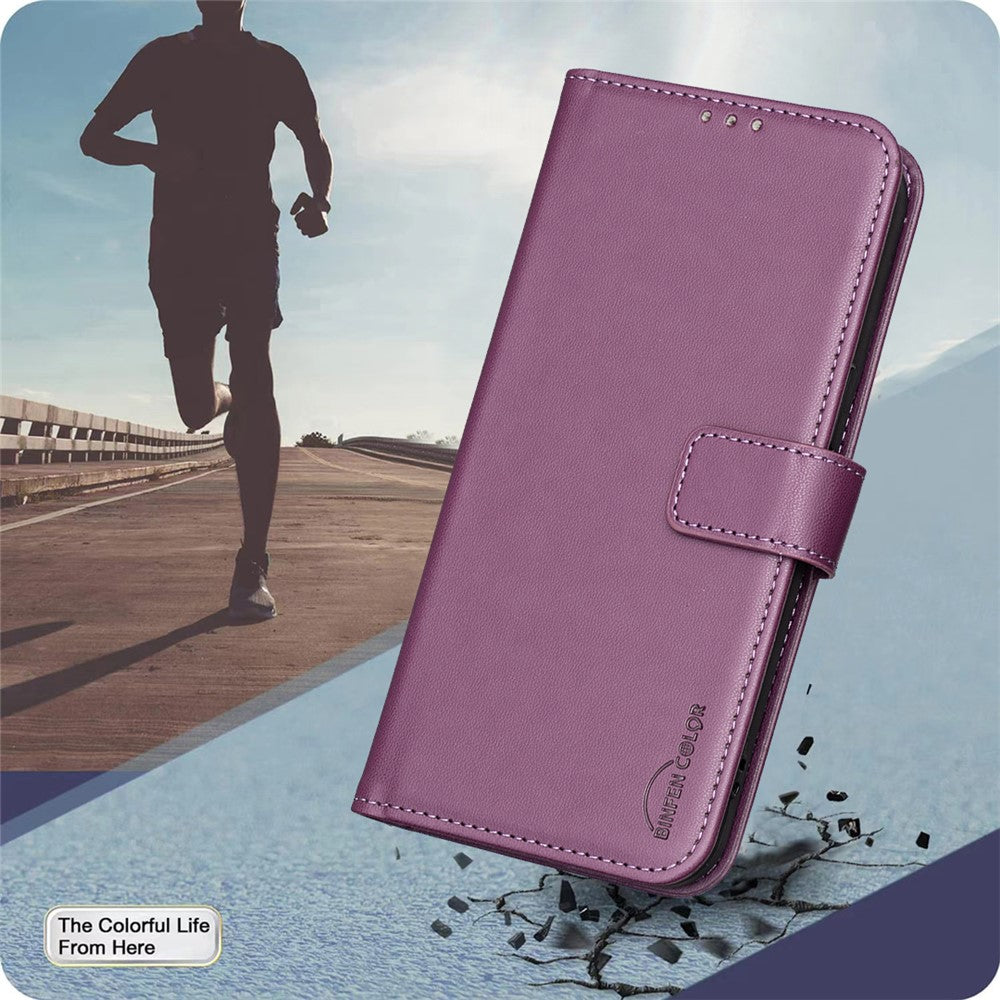 BINFEN COLOR BF17 For Honor 400 Lite 5G Case Wallet Folio Flip Leather Cover