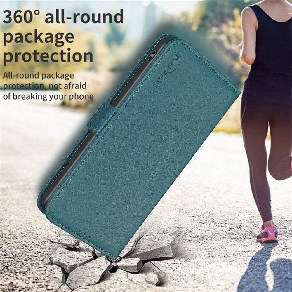 BINFEN COLOR BF31 For Honor 400 Lite 5G Case PU Leather Flip Folio Phone Wallet Cover