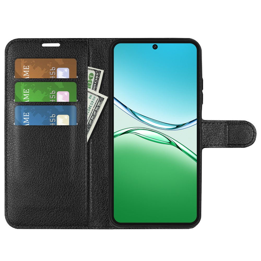 For Oppo F29 5G Case Litchi Texture Shockproof Leather Wallet Phone Cover