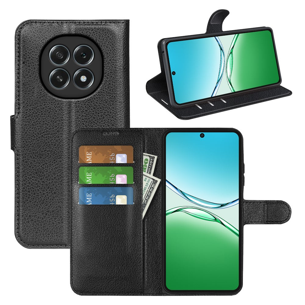 For Oppo F29 5G Case Litchi Texture Shockproof Leather Wallet Phone Cover