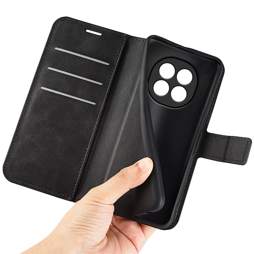 For Oppo F29 5G Stand Case Anti-Scratch Calf Texture Leather Phone Cover