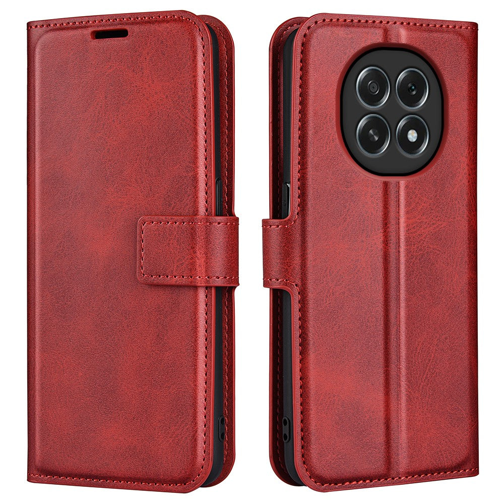 For Oppo F29 5G Stand Case Anti-Scratch Calf Texture Leather Phone Cover