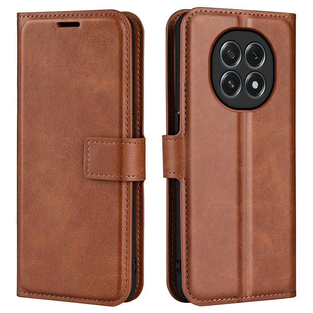 For Oppo F29 5G Stand Case Anti-Scratch Calf Texture Leather Phone Cover