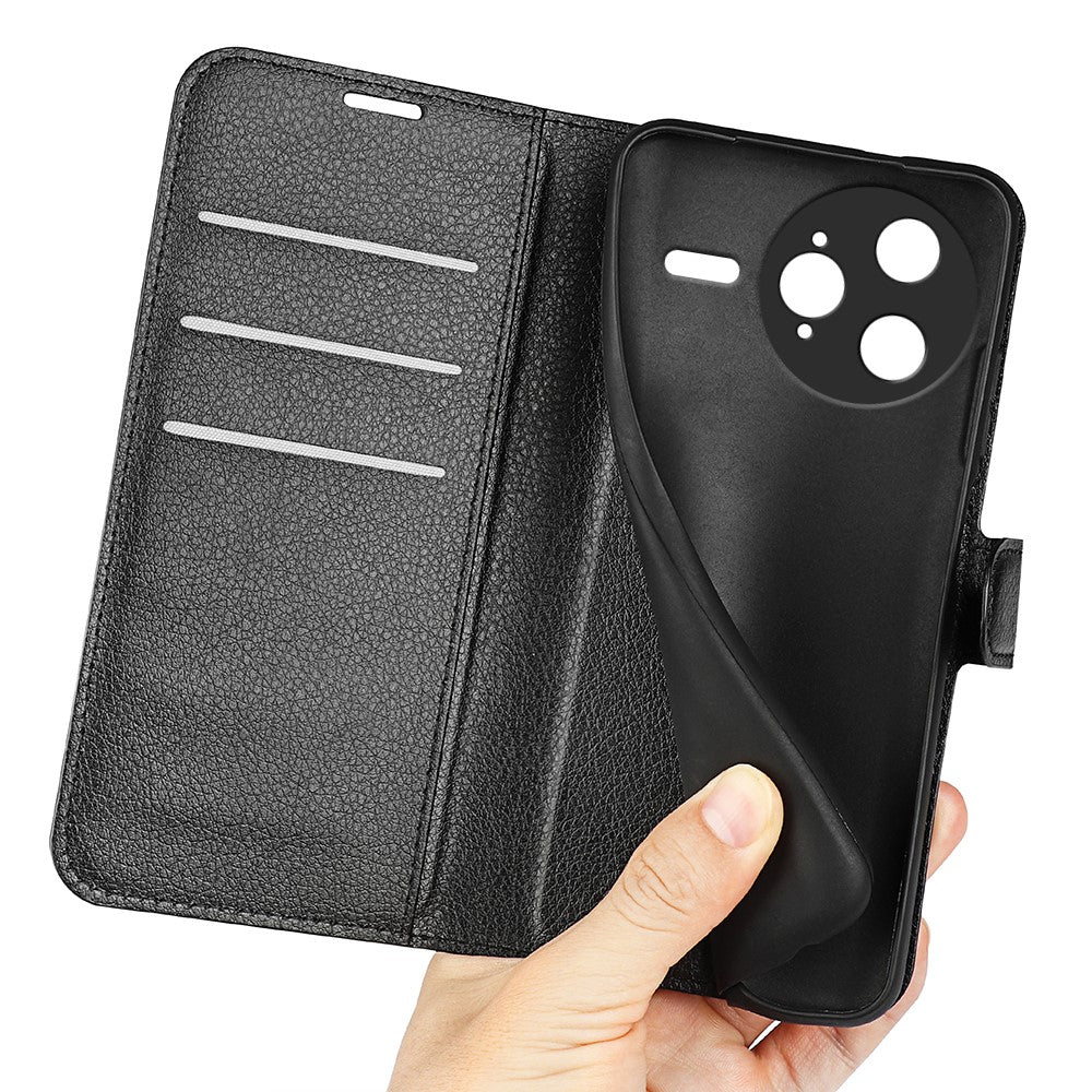For Xiaomi Redmi K80 Pro 5G Case Litchi Texture Shockproof Leather Wallet Phone Cover