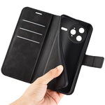 For Xiaomi Redmi K80 Pro 5G Stand Case Anti-Scratch Calf Texture Leather Phone Cover