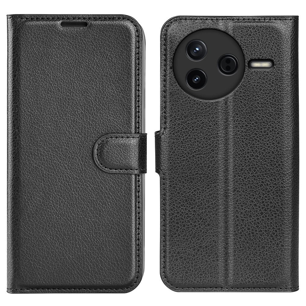 For Xiaomi Redmi K80 5G Case Litchi Texture Shockproof Leather Wallet Phone Cover