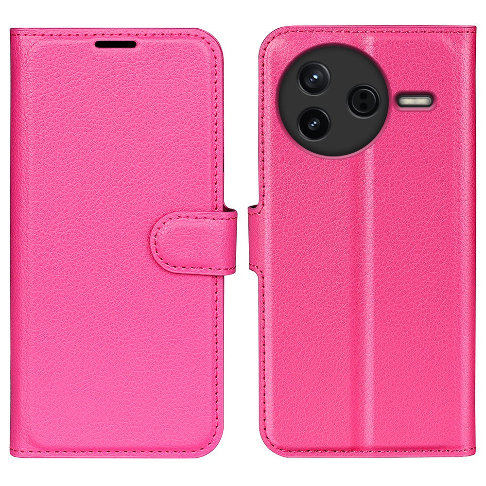 For Xiaomi Redmi K80 5G Case Litchi Texture Shockproof Leather Wallet Phone Cover