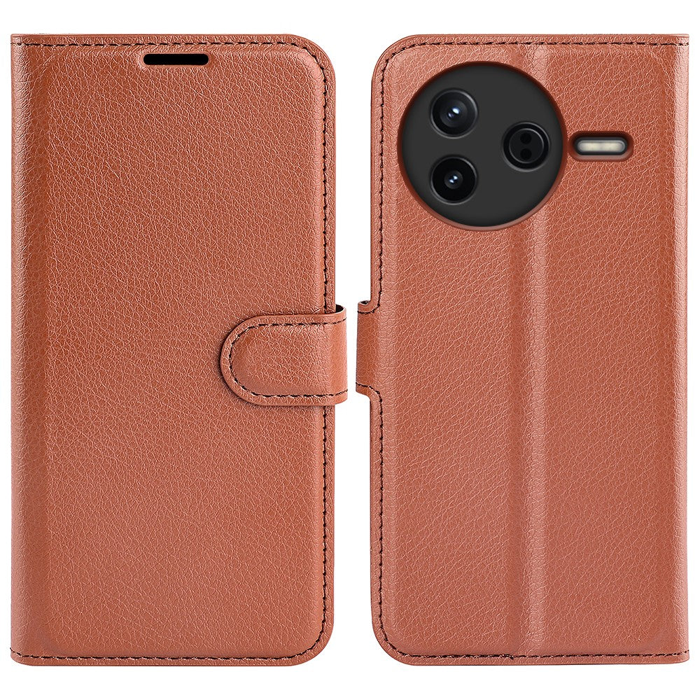 For Xiaomi Redmi K80 5G Case Litchi Texture Shockproof Leather Wallet Phone Cover