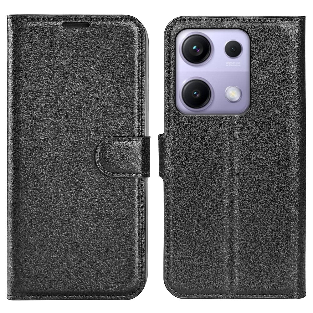 For Xiaomi Redmi Note 14S 4G Case Litchi Texture Shockproof Leather Wallet Phone Cover