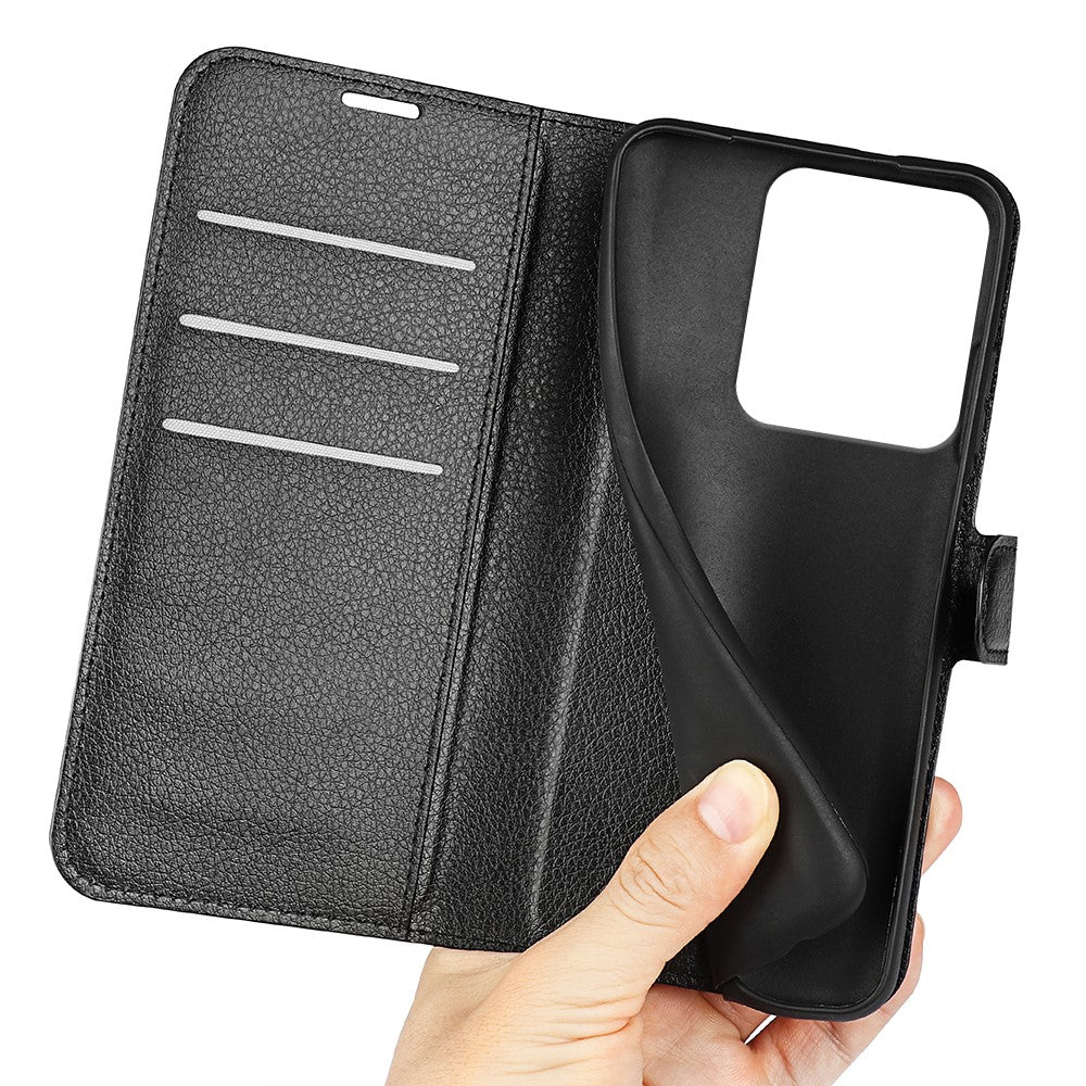 For Xiaomi Redmi Note 14S 4G Case Litchi Texture Shockproof Leather Wallet Phone Cover