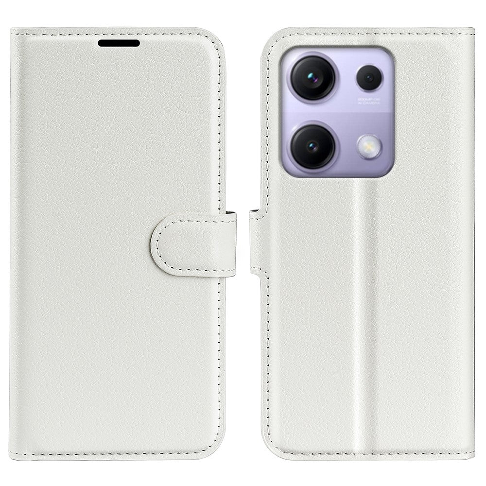 For Xiaomi Redmi Note 14S 4G Case Litchi Texture Shockproof Leather Wallet Phone Cover