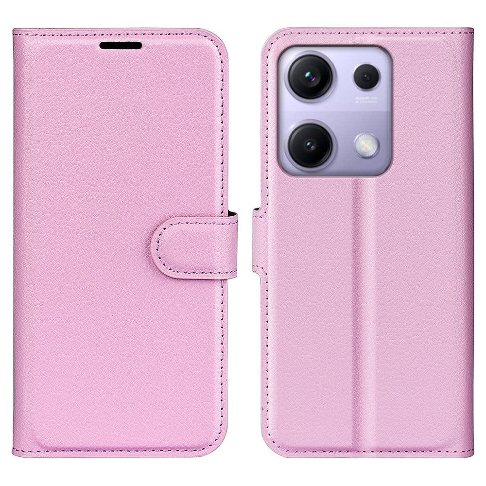 For Xiaomi Redmi Note 14S 4G Case Litchi Texture Shockproof Leather Wallet Phone Cover