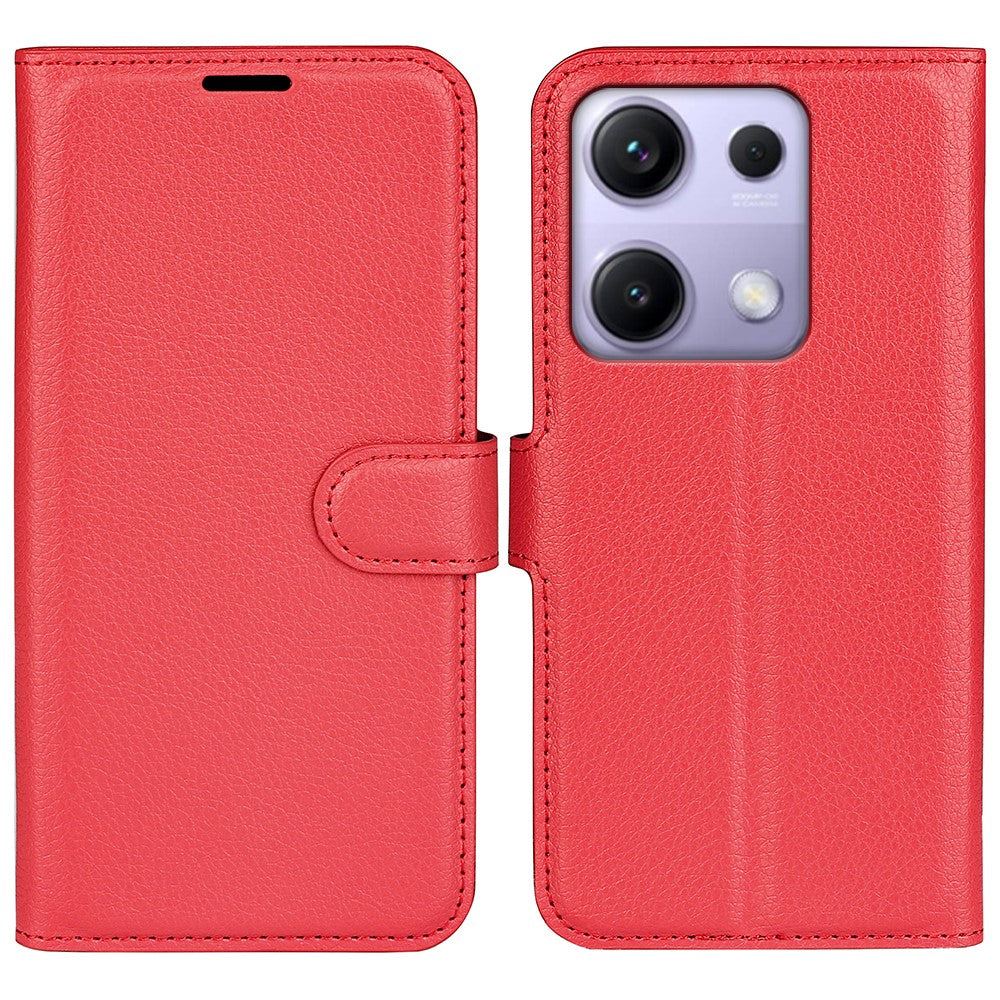 For Xiaomi Redmi Note 14S 4G Case Litchi Texture Shockproof Leather Wallet Phone Cover