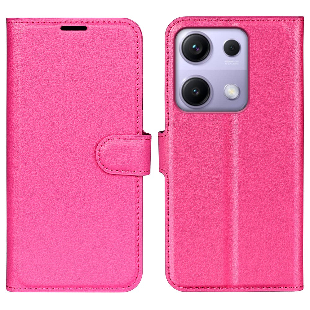 For Xiaomi Redmi Note 14S 4G Case Litchi Texture Shockproof Leather Wallet Phone Cover