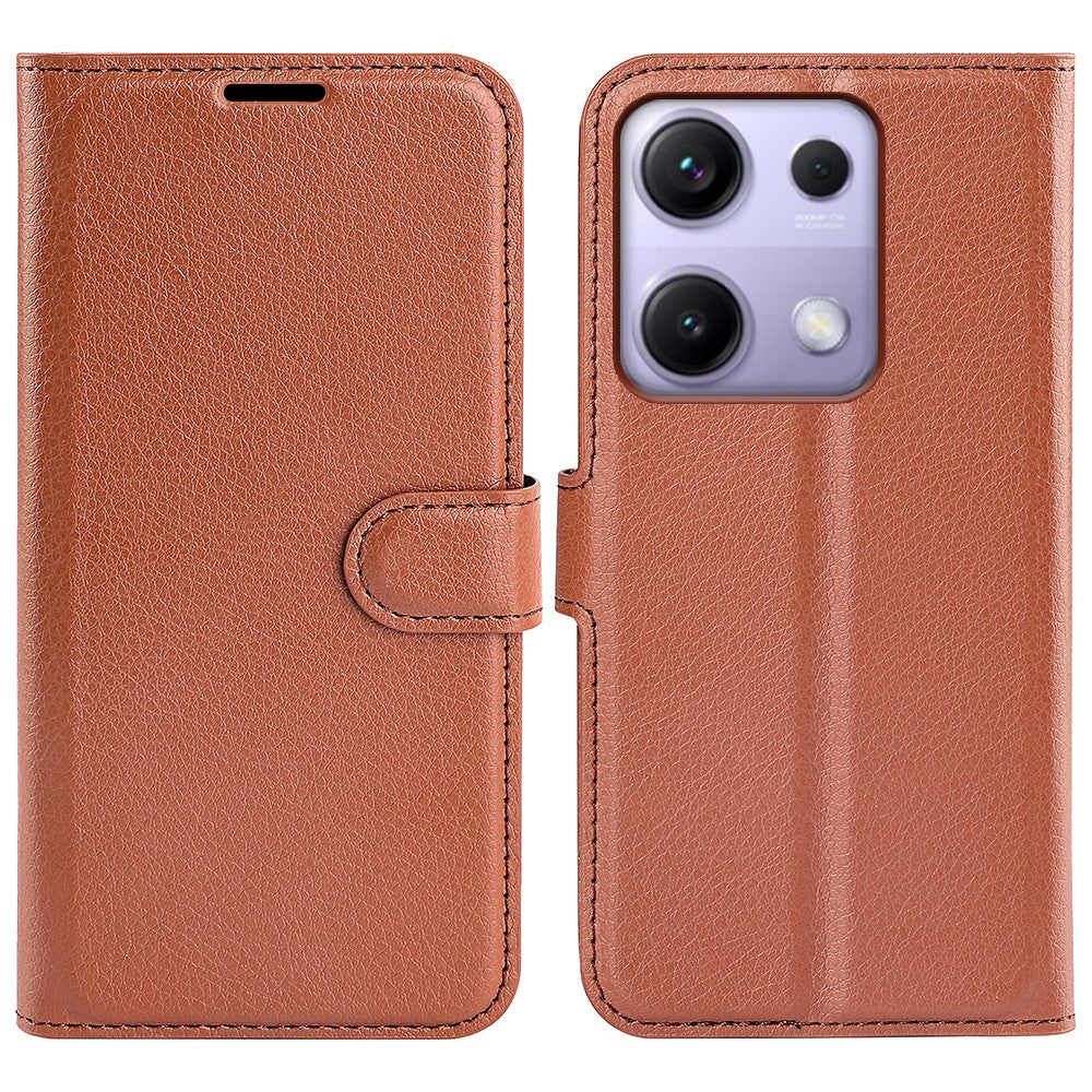 For Xiaomi Redmi Note 14S 4G Case Litchi Texture Shockproof Leather Wallet Phone Cover